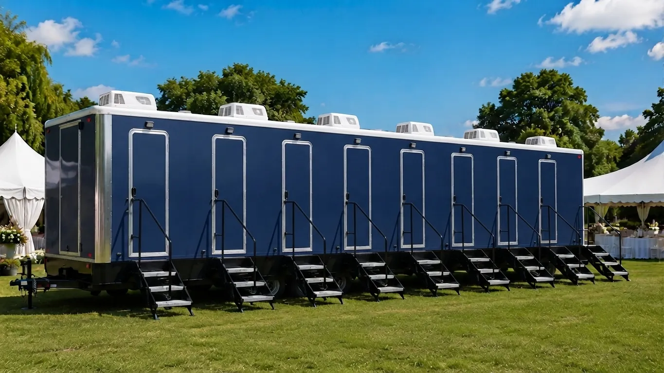 8 Stall Restroom Trailer in Lehigh Acres, FL